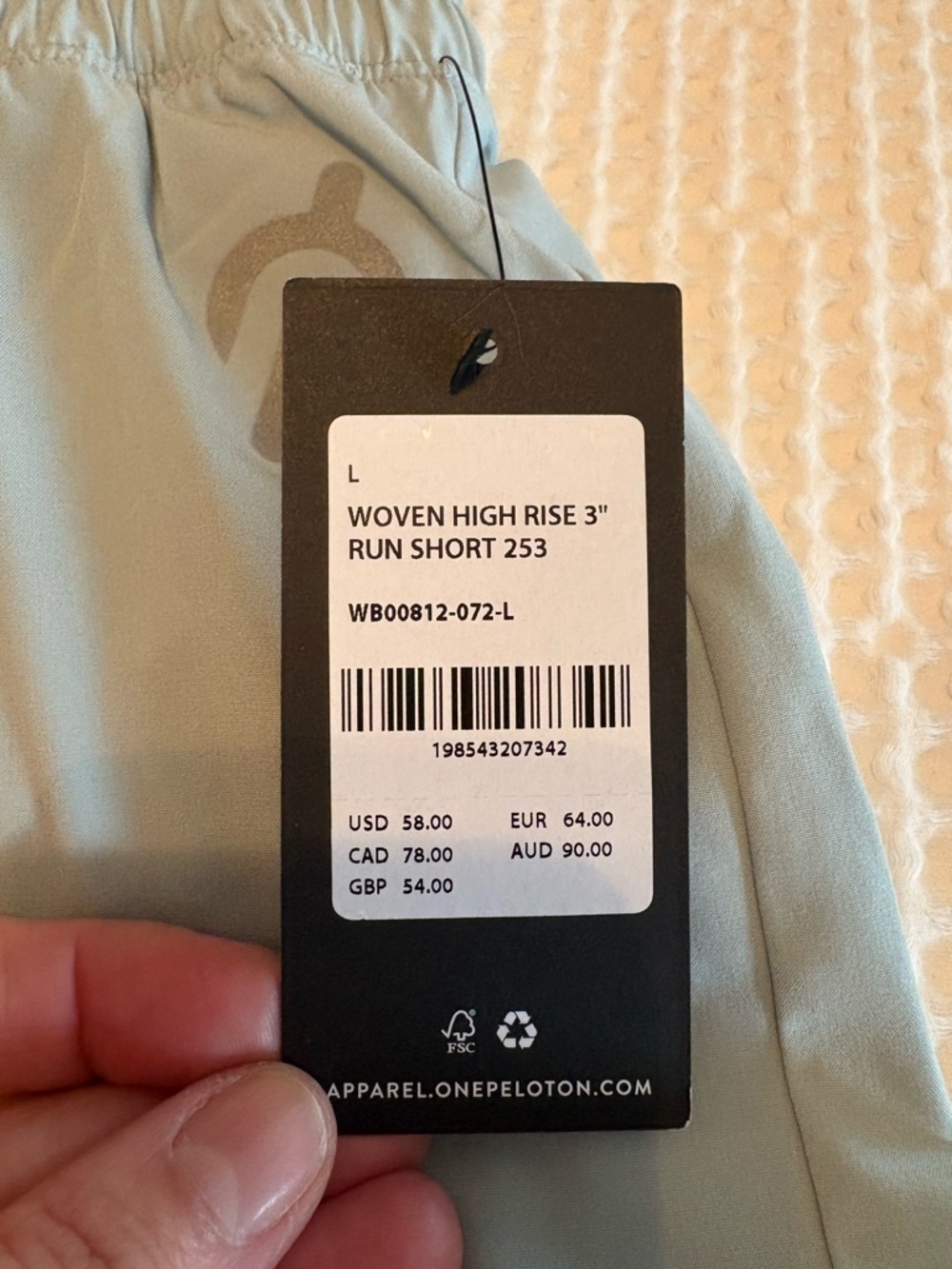 Peloton High Rise 3” Run Short - Picture 2 of 2